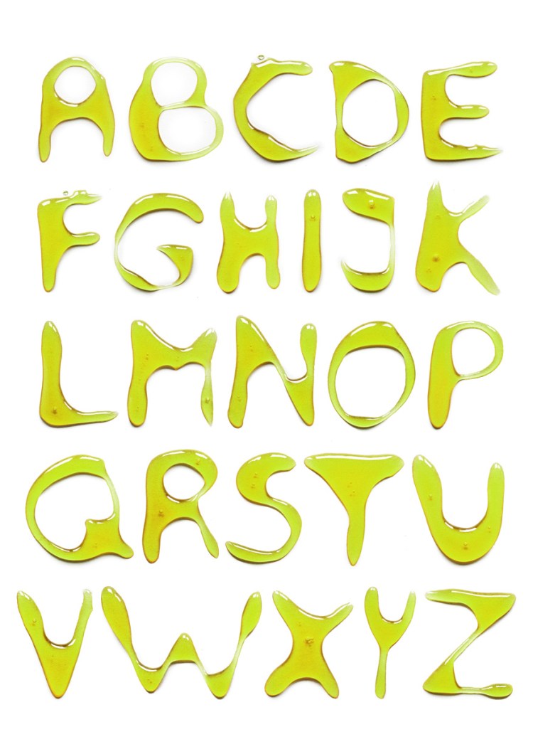 GREEN TYPEFACE